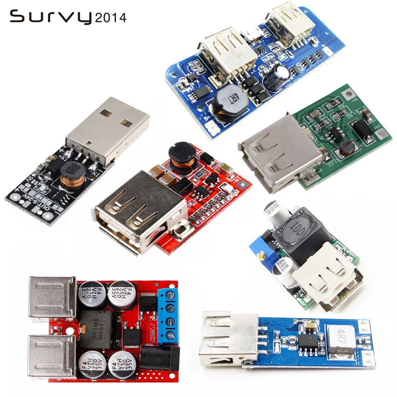 

DC 3V~4.2V 5/9V 2/1.2/1A USB Output Charger Power Module Mini DC-DC Step Up Boost Module Power Adjustable boost Converter