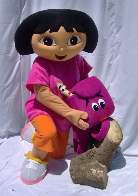 Dora mascot costume,Dora Mascot Costumes,Dora Cartoon Character Adult