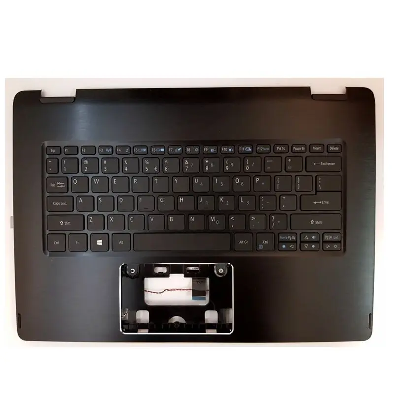 

GZEELE используется для Acer Aspire R14 R5-471 R5-471T ноутбук черный верхний корпус Подставка для рук и клавиатура 6B.G7TN5.001 Безель версия США черный