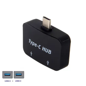 

Jimier Thunderbolt 3 Multiple Type-C USB-C OTG to Dual Ports USB 2.0 Hub for Laptop & Phone & Tablet & USB 3.1 & Mac book