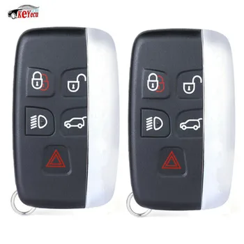 

KEYECU 2 Pcs/lot Smart Remote Car Key Fob 5 Button 315MHz for Jaguar XF XJ XK XE 2013-2017 - KOBJTF10A