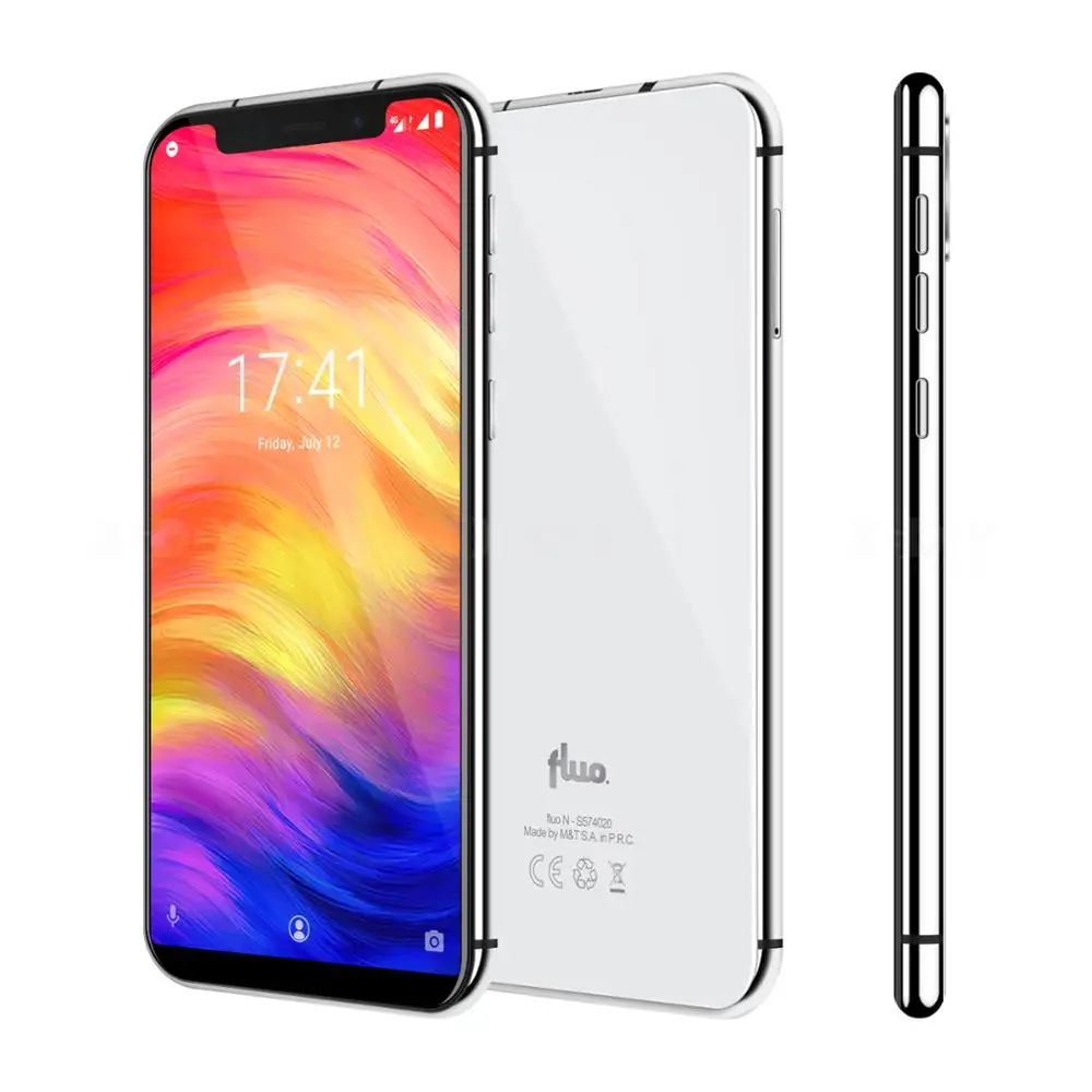 XGODY Dual 4G Sim смартфон Fluo N Face ID 5,7 дюймов 19:9 экран Android 8,1 мобильный телефон 3 ГБ+ 32 ГБ четырехъядерный 8 Мп камера