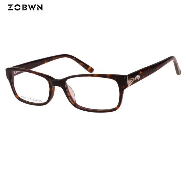ZOBWN очки компьютерные очки оправы могут поставить анти синие линзы мужские и женские квадратные очки Оправы унисекс оптический принт очки - Цвет оправы: A5037 C2