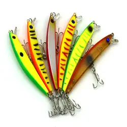 12 шт. Моделирование Minnow Рыбалка приманку Жесткий Пластик Swimbait 9.5 см 7.2 г Иска Искусственный Crankbait поддельные приманки PESCA Рыбалка воблеры