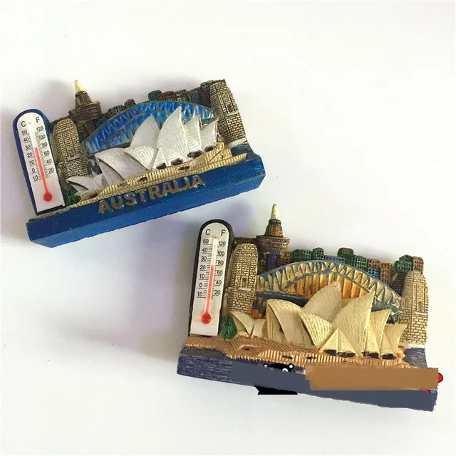 Australia Travel Souvenir Resin Sydney Opera House Refrigerator