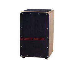 Afanti Music Black Wood / Birch Wood / Natural Cajon Drum (KHG-229)