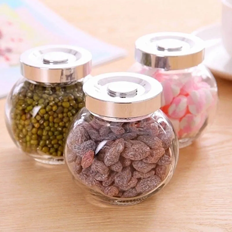 Kitchen glass jar seal Small canister nuts storage tank glass jar