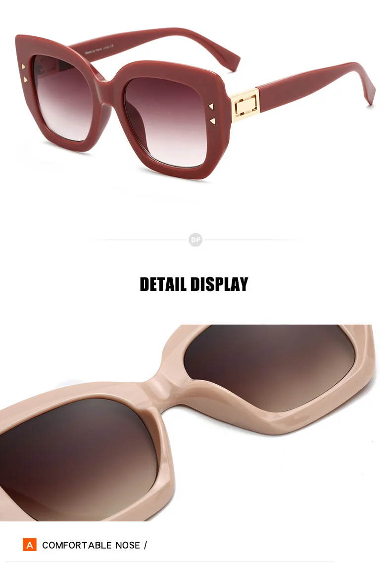 Роскошные квадратные солнцезащитные очки для мужчин и женщин, модные Оттенки UV400, винтажные очки 47628