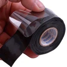 Водонепроницаемый черный силиконовый ремонтный склеивание спасательный самосплавляющийся проволочный шланг соединительный провод спасательный