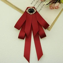 Бренд Для мужчин Для женщин унисекс для свадьбы; обувь для офиса; гостиничный банк работы галстук-бабочка галстук ручной работы ленты бабочка горный хрусталь, жемчуг, кристалл, с бантом