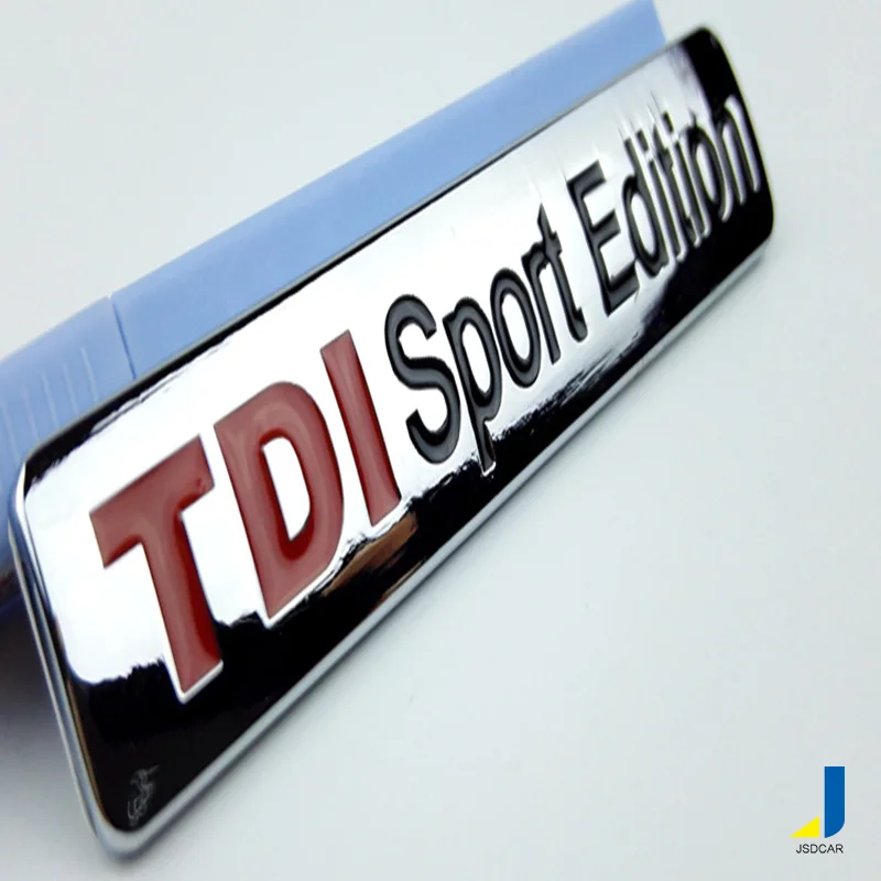 Sport Edition Aluminum Alloy Wire Drawing Car Stickers Modified Car