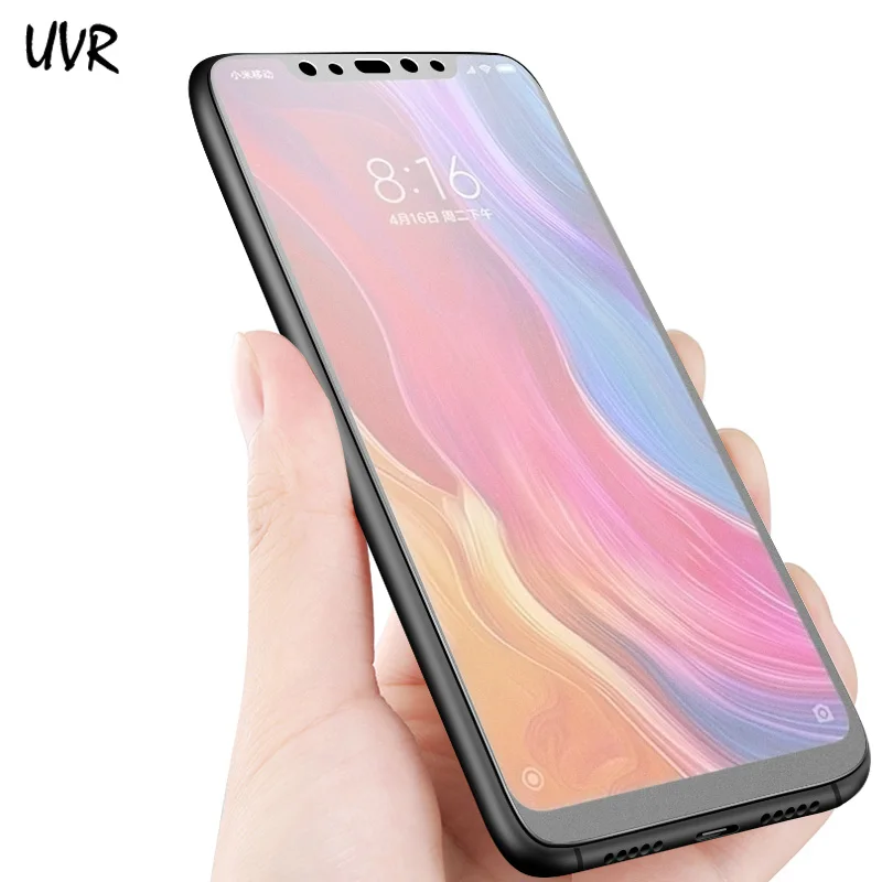 Защитное стекло UVR для Xiaomi Mi 8 матовое с олеофобным покрытием | Мобильные телефоны