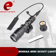 Страйкбол элемент тактический флэш-светильник Surefir M300AA пистолет светильник Пикатинни Скаутинг Охота подсветка для оружия светильник EX399