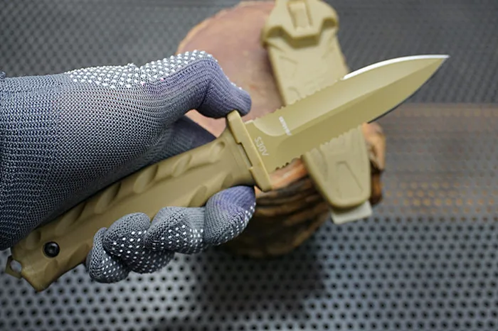 

Trskt Fixed Blade Knife S30v Steel Fiberglass Handle ABS Sheath Hunting Knife Survival Camping Knives Outdoor tool Dropship