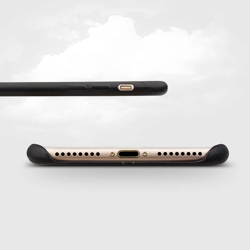 QIALINO чехол для iPhone 7 из натуральной кожи Роскошный Apple plus Тонкий Модный телефона 4