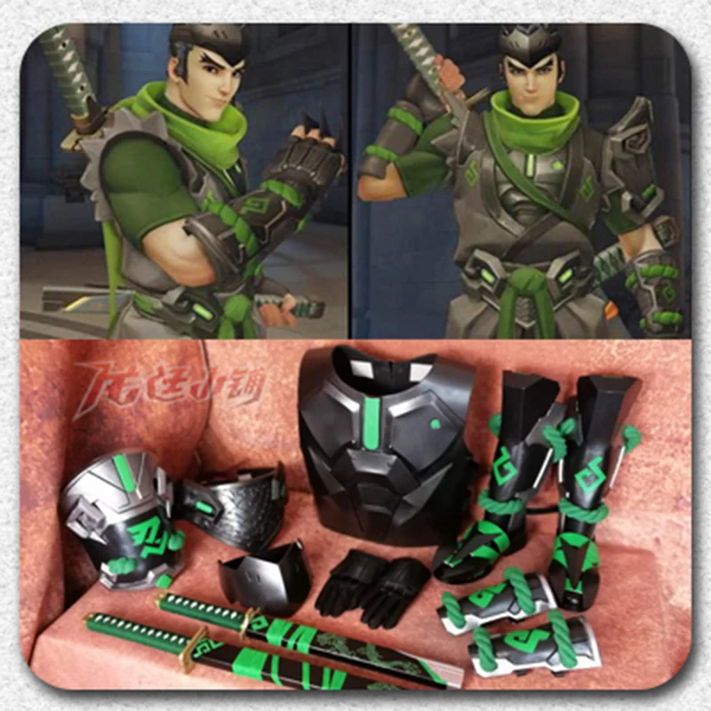 

Game Over and Watch OW Hero Genji EVA Cosplay Set For Adult Men Women Comic Con Party Halloween Christmas Cosplay Costume
