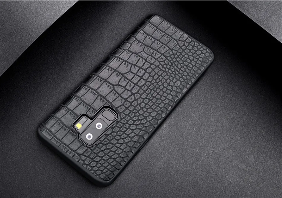 Retro Crocodile Snake Case For Samsung S8 S9 Plus Note8 Art Print PU Leather Soft Luxury Phone Back Cover For Samsung Note 8 S9 (12)