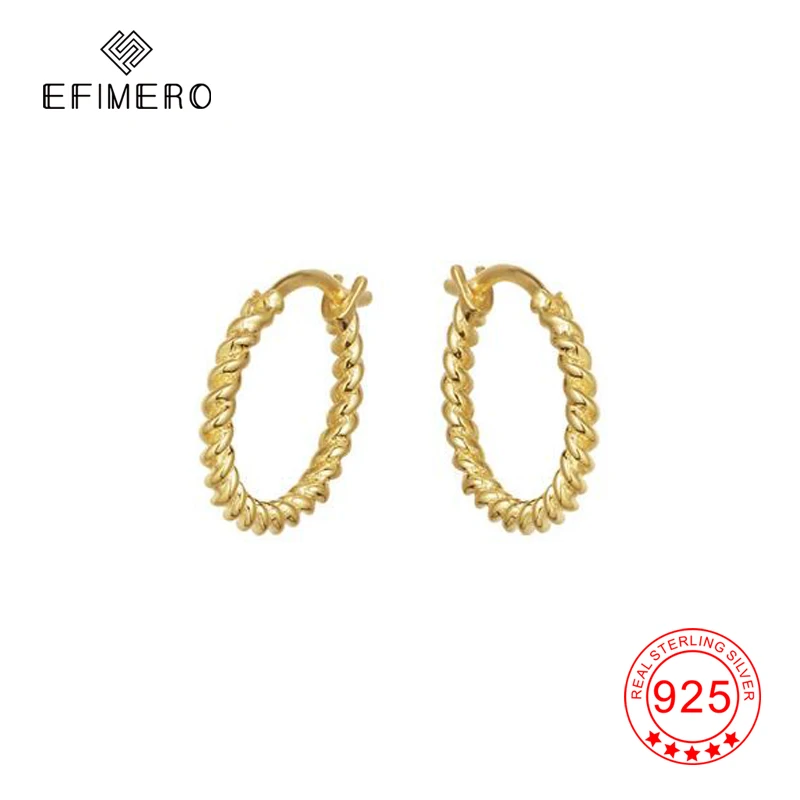 

Small Twist Hoop Earrings Solid Sterling Silver 925 Cartilage Hoops Earring Geometric Tiny Circle Jewelry for Women Girls