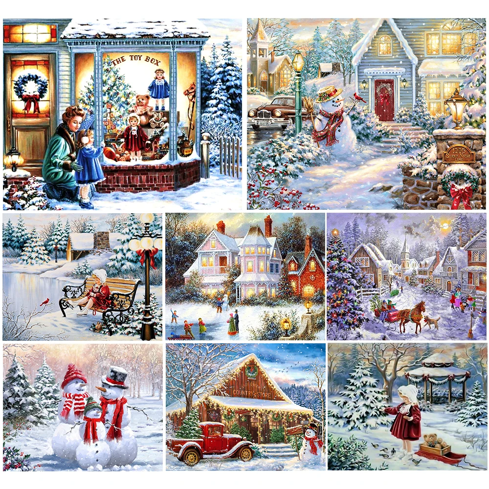 diamond painting full square Christmas Diamond embroidery new year