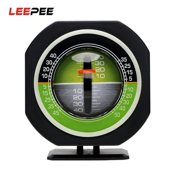 

LEEPEE Inclinometer Angle Auto Slope Meter Level Built-in LED Car Vehicle Declinometer Gradient Car Compass High-precision