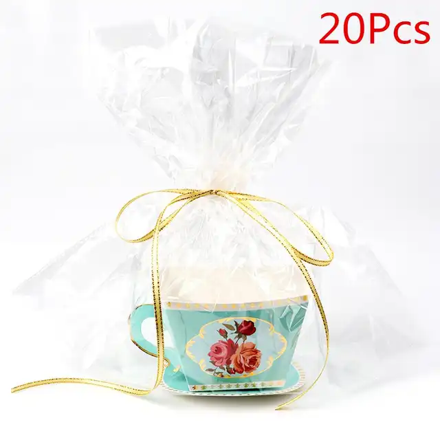Ourwarm 20pcs Gift Box Tea Party Decorations Tea Cup Teapot