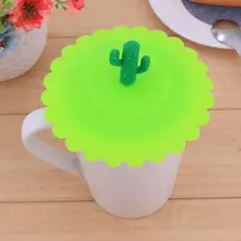 Многоразовая крышка для чашки пищевая защита от утечки кактус силиконовая крышка для чашки термостойкая безопасная здоровая Крышка для чашки для молока и чая