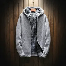 LEFT rom мужской осенний модный бренд с длинным рукавом/с капюшоном, вязаный утолщенный высококачественный теплый свитер для мужчин, пальто для отдыха