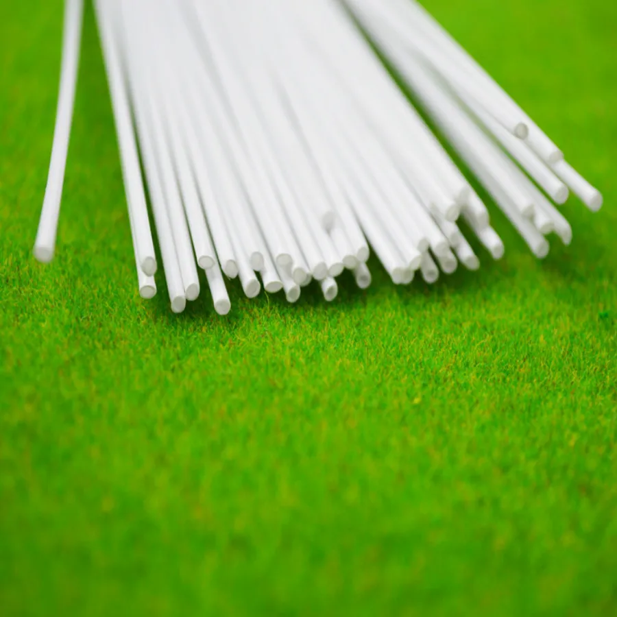 

100pcs 2mm ABS Round Plastic Tube Scale Model Building Material
