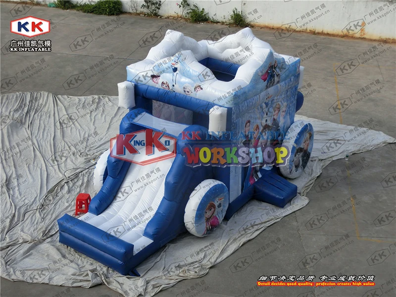 Inflatable Princess trampoline combination Inflatable ice and snow Castle Slide Castle combination inflatable slides for sale