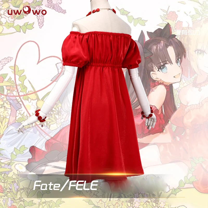 UWOWO аниме Fate Extra Tohsaka Rin Косплей Костюм Fate/Stay Night вечерние для вечеринки Рождество