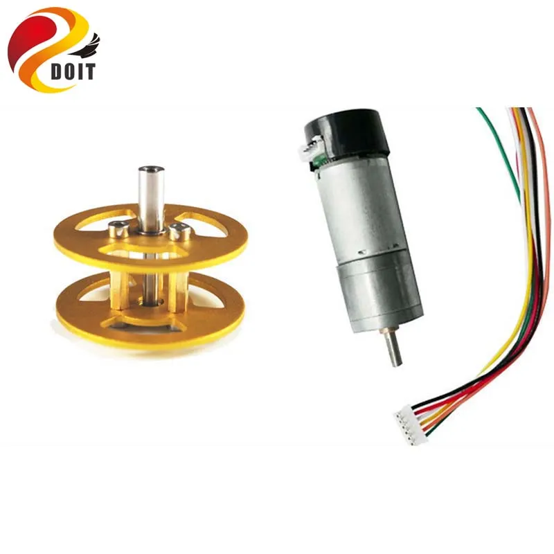 Aluminum Alloy Metal Bearing Wheel+Motor Phi 4mm for Robot Tank Car Chassis DIY Tracked Model Accessory Part RC Toy | Игрушки и хобби