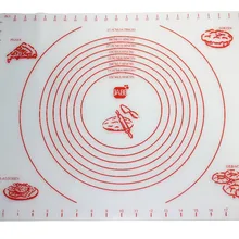 Горячий 40*50 см силиконовый коврик для разминания теста палка коврик для выпечки со шкалой высокотемпературный силиконовый коврик