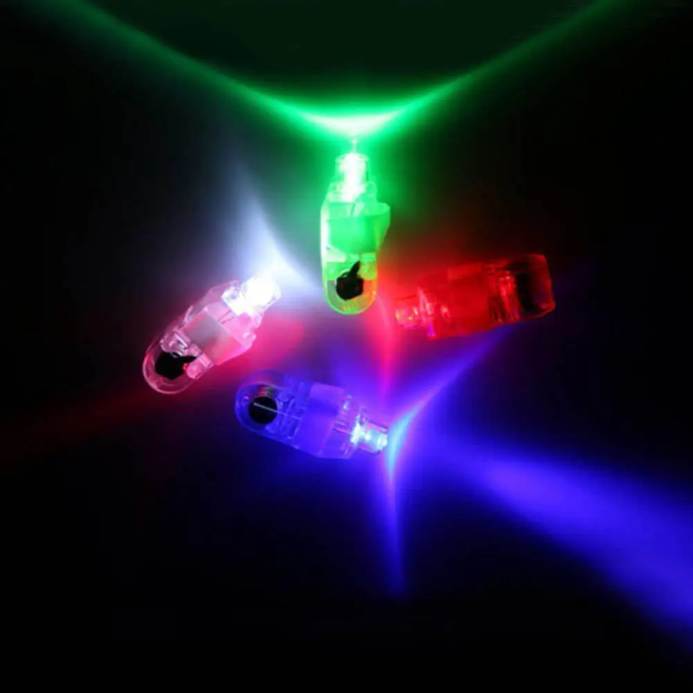 

Generic Bling Colorful 4pcs LED Finger Lamps Super Bright Finger Flashlights Rave Finger Lights