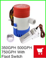 12 V/24 V Погружной Водяной насос для морской катер яхты автомобиля 1100GPH с поплавковый выключатель