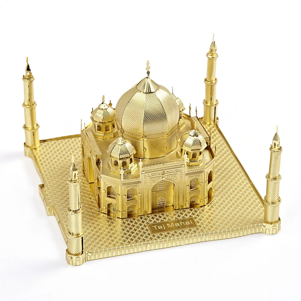 

Free Metal assembly model The taj mahal famous world architecture model Creative quality manual metal crafts Birthday Gift Toys