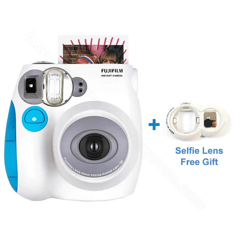 

Genuine Fujifilm Instax Mini 7s Instant Photo Film Camera, Accept Fuji Instax Mini Film, Selfie Lens as Free Gift
