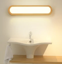Modern Japanese Style Led Lamp Oak Wooden Wall Lamp Nordic Solid Wood Mirror Wall Lights Sconce For Bedroom Bathroom modern brief bedside solid wood wall lamp oak wood wall lights for bedroom living room hotel wall led