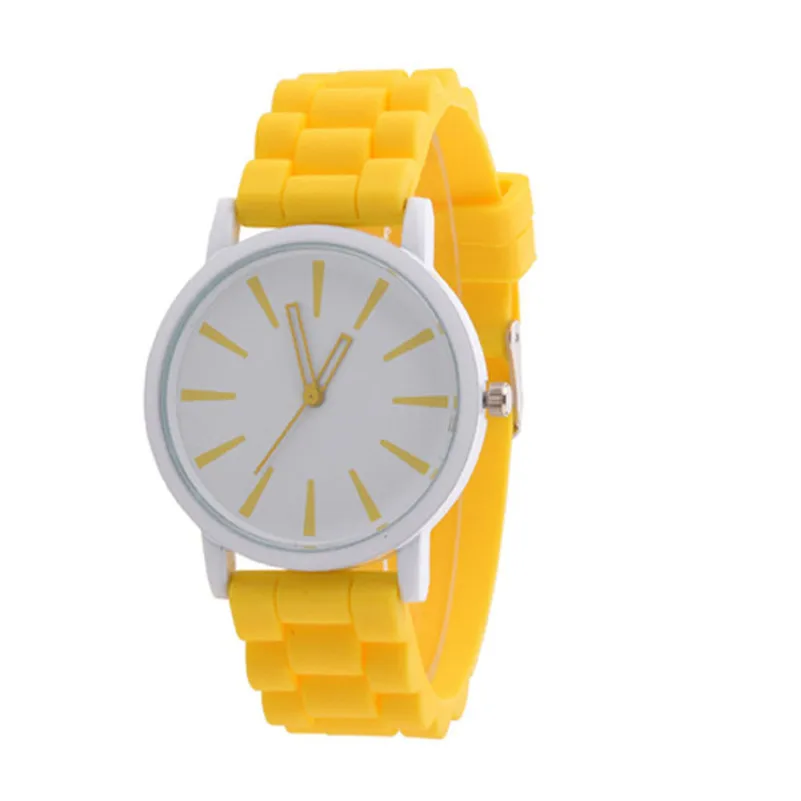 GENEVA Fashion Silicone Rubber Jelly Gel Quartz Analog Sports Women