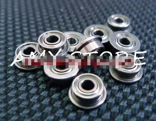 20 PCS Miniature Metal Bearing Flanged Ball Bearing F681XZZ 1.5x4x2mm