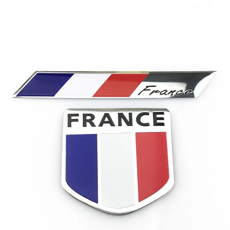 

Car Styling 3D France Flag Emblem Badge Car Sticker Decals Accessories For Peugeot Citroen Renault DS Car-Styling