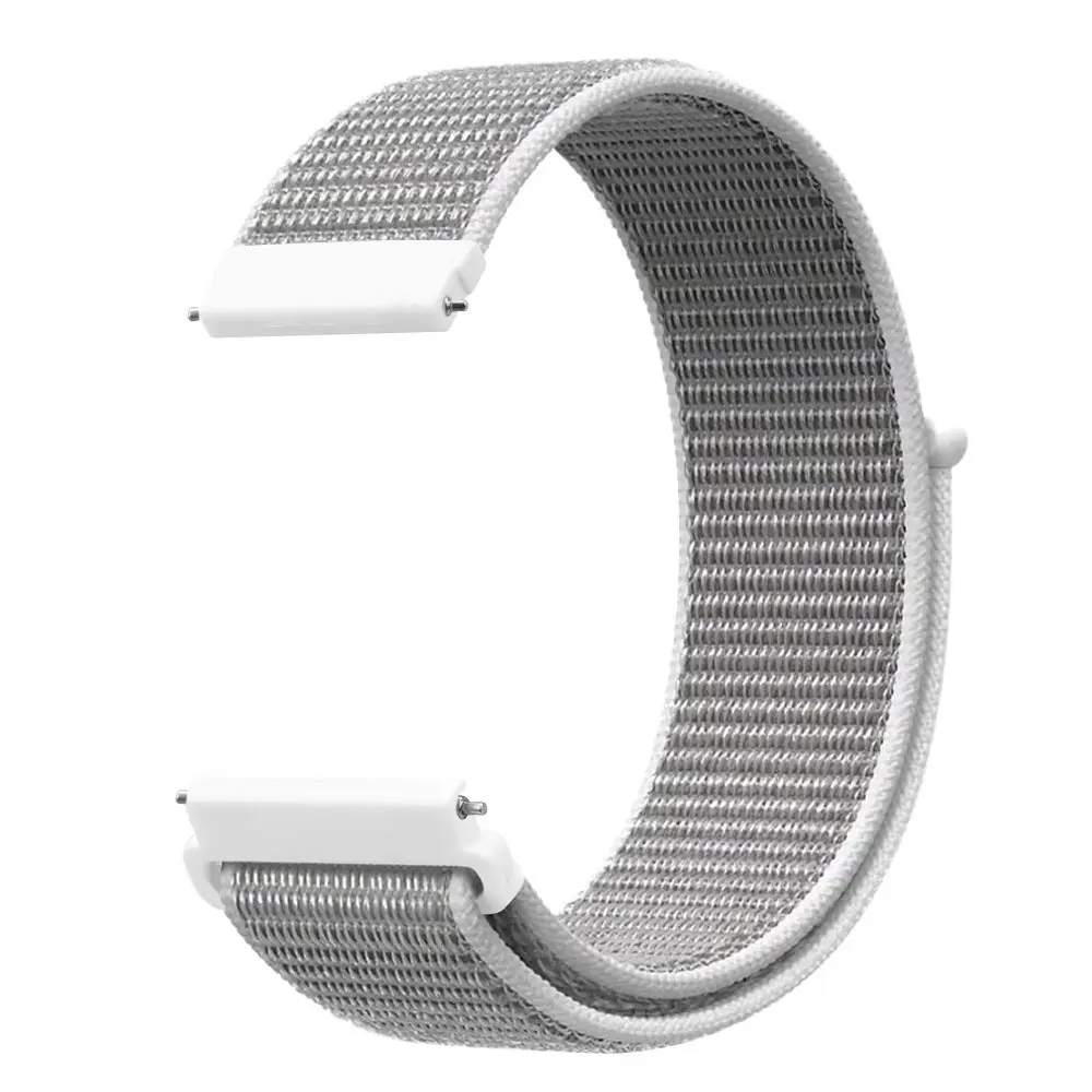 18 20mm Quick Release Nylon WatchBands Wrist Strap for Nokia Withings Steel HR 36MM 40MM Watchband for Nokia steel hr band strap - Цвет: seashell