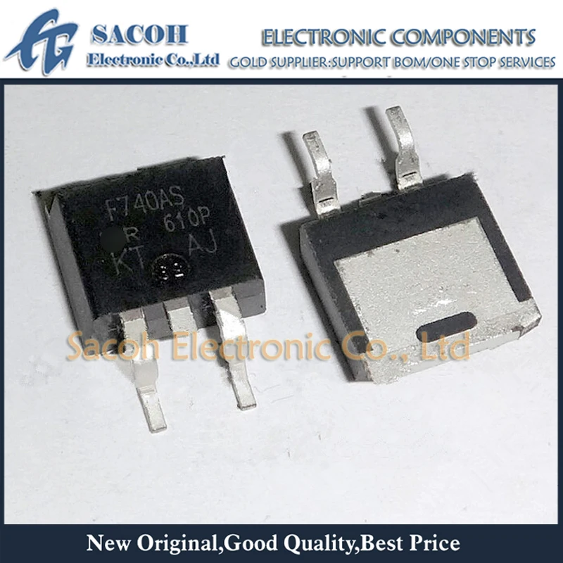 

New Original 10PCS IRF740S IRF740SPBF IRF740AS F740AS TO263 10A400V N-Ch Power MOSFET Transistor Consumer Electronics Components