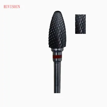 

5Pcs/Lot Bullet Shape- Cross Cut - Black Zirconia Ceramic Dental Lab Burs - ISO 272 (XF) 1701.060