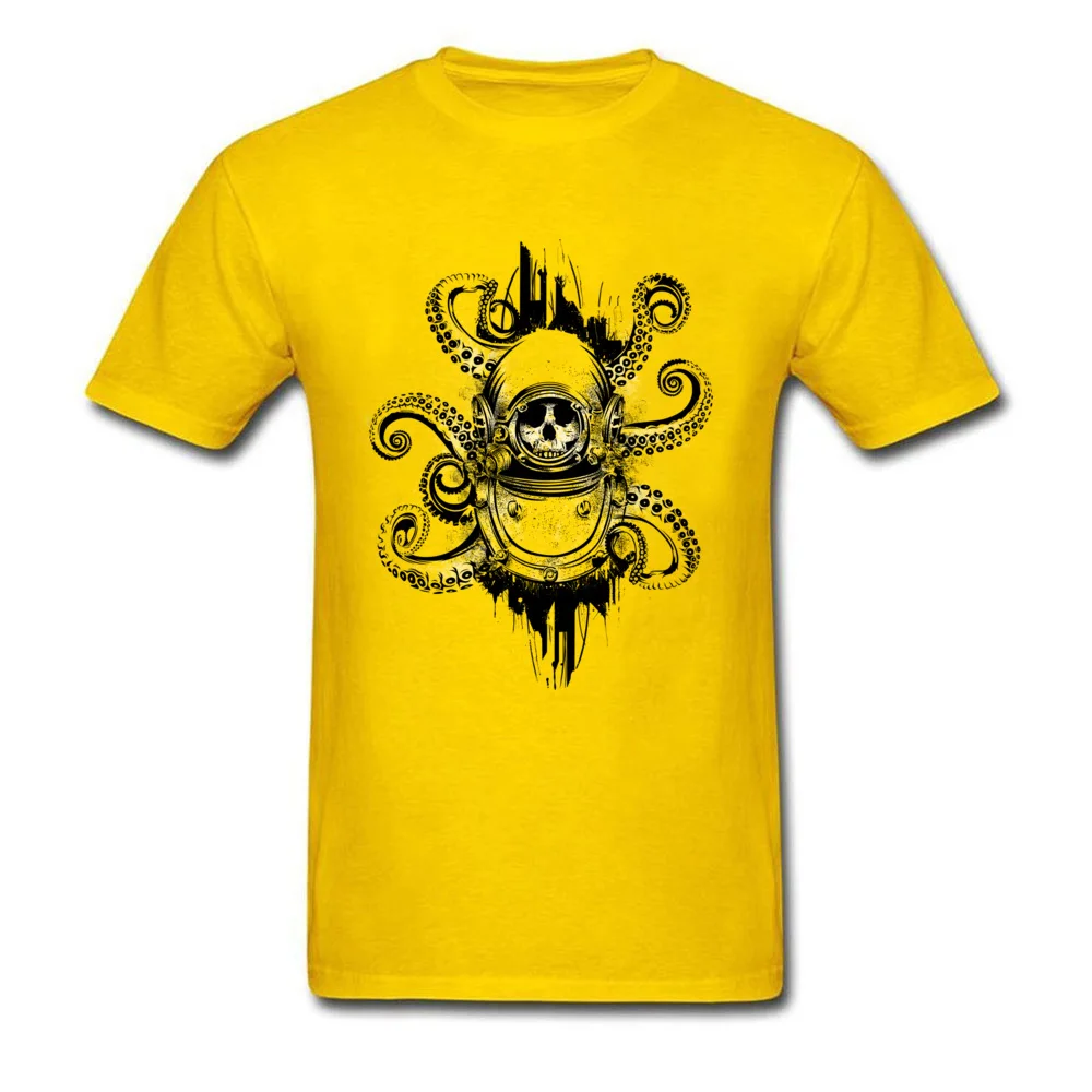 Men's T-shirts Death of the Diver Normal Tops Tees 100% Cotton Crewneck Short Sleeve Crazy T-shirts Summer Wholesale Death of the Diver yellow