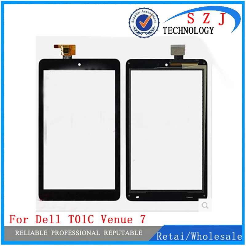 

New 7'' inch tablet pc FOR Dell T01C Venue 7 3730 Touch Screen With Digitizer Panel Front Glass free shipping