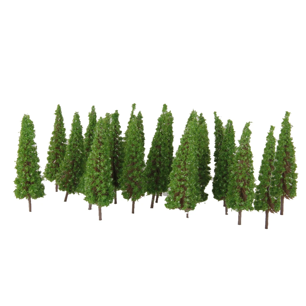 

50 шт. макет поезда, модель дерева 1:100 HO OO Scale Garden Wargame Diorama Scenery