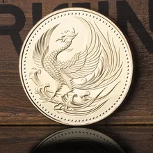 Легенда древнего руидзуо Феникс позолоченная памятная монета благоприятный Феникс эмблема Тотем вера мемориал