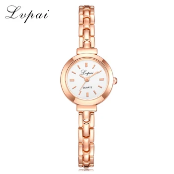 

Lvpai Brand Fashion Casual Rose Gold Women Bracelet Watch Ladies Quartz Wristwatch 2018 New Arrive Dress Clock