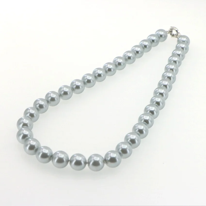 Natural pearl necklace baroque pearl Fashion Jewelry Sterling Silver 925 jewel (5)
