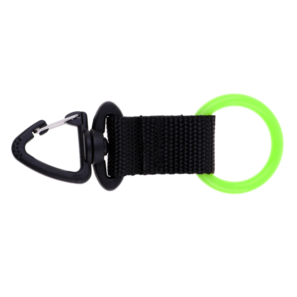 Universal Silicone Scuba Diving Webbing Regulator Octopus Mouthpiece Holder Retainer & Snap Clip Hook - Lightweight & Portable